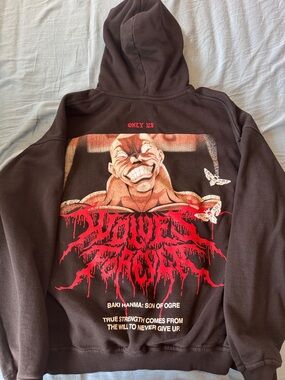Darc sport Graphic Black Hoodie with Red Baki 'Only 115' Back Print JACK HAMNA